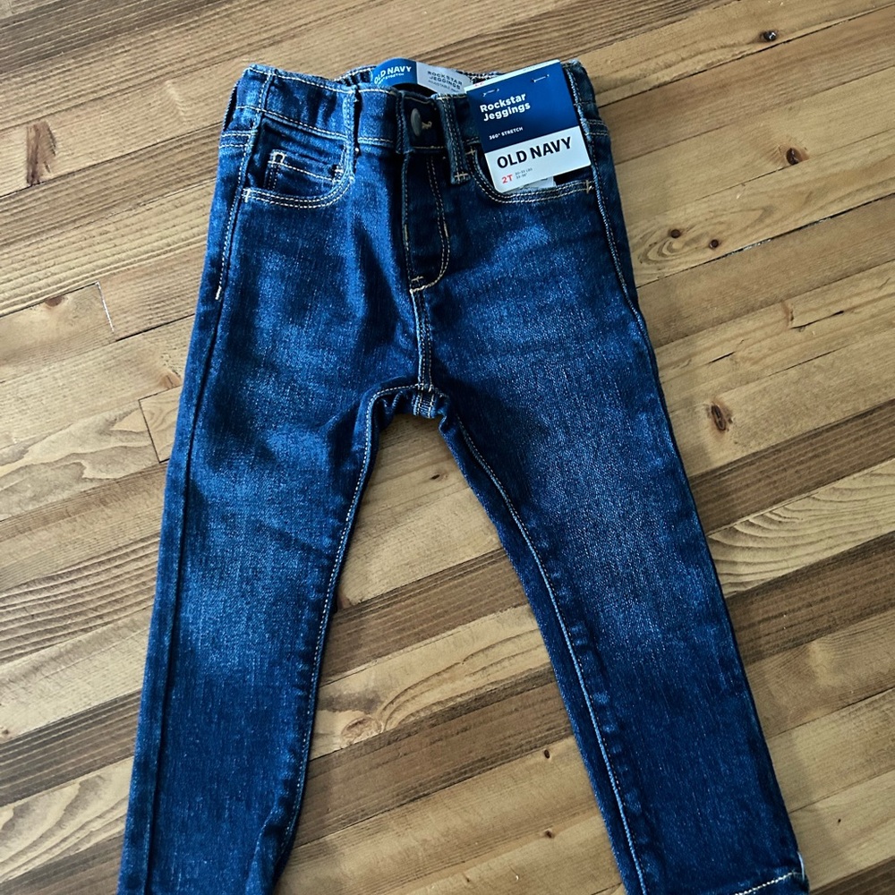 Old Navy Dark Blue Toddler Rockstar Jeggings